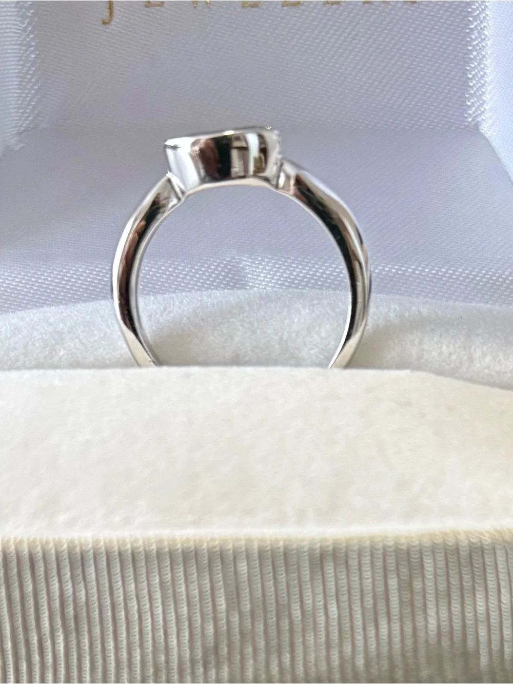 Sterling Silver Ring with Marquise Peridot Gemstone